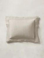 Textured-Stripe Linen Sham Set