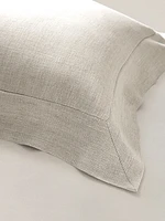 Textured-Stripe Linen Sham Set