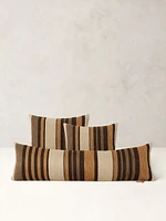 Handwoven Striped Cotton-Linen Pillow Cover