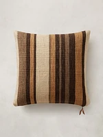 Handwoven Striped Cotton-Linen Pillow Cover