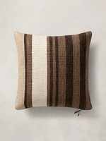 Handwoven Striped Cotton-Linen Pillow Cover