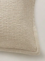 Hand-Stitched Cotton-Cashmere Sham Set