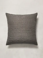 Hand-Stitched Abstract Silk Sham
