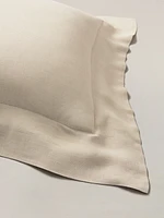 Thin-Stripe Linen Shams