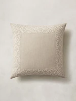 Embroidered Linen-Cotton Sham Set