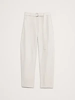 High-Rise Barrel Tencel™-Linen Pant