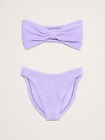 Jean Bandeau Bikini Set by Hunza G