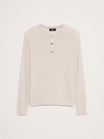 Merino Wool Henley Sweater