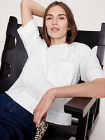 Cotton Poplin Trapeze Top