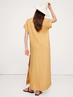 Linen Kaftan Maxi Dress