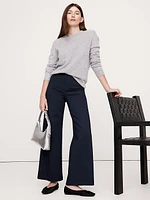 Ultra-High Rise Wide-Leg Everywhere Ponte Cropped Pant