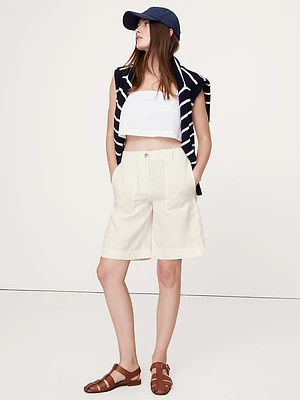 Soma High-Rise Linen Bermuda Short