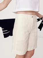 Soma High-Rise Linen Bermuda Short