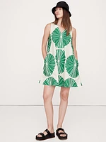 Cotton Poplin Swing Mini Dress