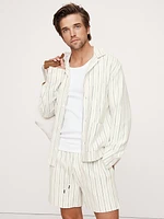 Jacquard Stripe Long-Sleeve Resort Shirt
