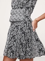 Cotton Poplin Mini Dress with Belt Bag