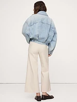 Ultra-High Rise Wide-Leg Everywhere Ponte Cropped Pant