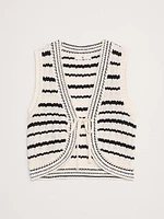 Cotton Crochet Vest