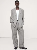 Tencel™-Linen Wide-Leg Suit Pant