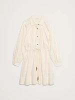Cotton Poplin Mini Shirtdress
