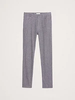 Slim Heathered Linen-Cotton Traveler Pant