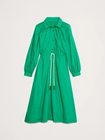 Cotton Poplin Midi Shirtdress
