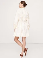 Cotton Poplin Mini Shirtdress