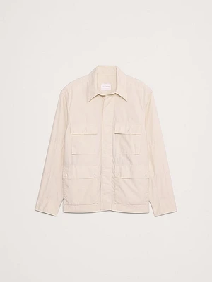 The White Lotus Poplin Field Shirt-Jacket