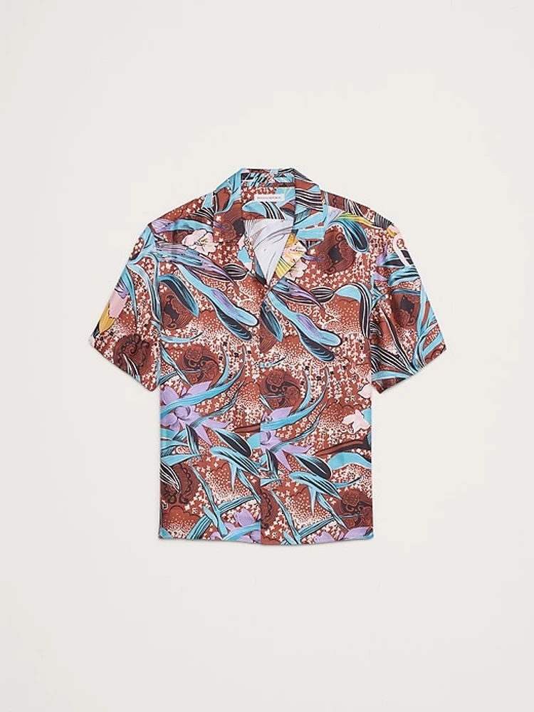 The White Lotus Silk Twill Resort Shirt