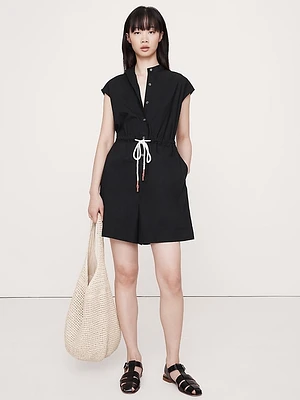 Cotton Poplin Romper