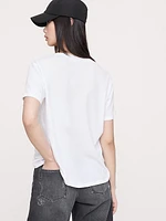 Oversized Cotton-Silk Crew-Neck T-Shirt