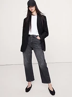Oversized Cotton-Silk Crew-Neck T-Shirt