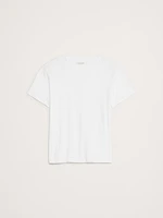 Oversized Cotton-Silk Crew-Neck T-Shirt