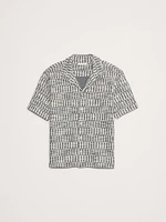 Jacquard Knit Resort Shirt
