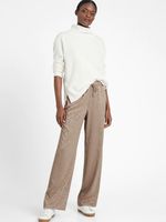 Banana Republic Petite Wide-Leg Satin Pull-On Pant