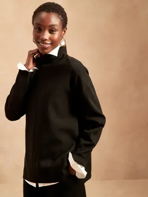 Petite Turtleneck Tunic Sweater