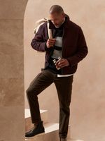recycled wool blend short jacket