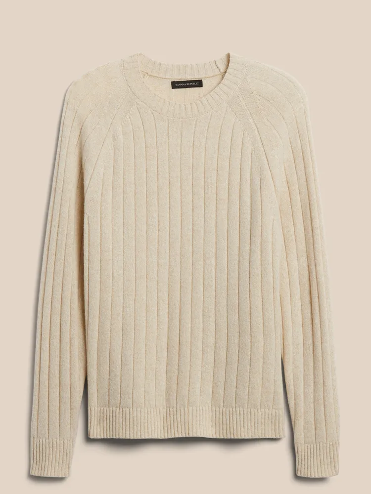 Italian Wool-Blend Crew-Neck Sweater