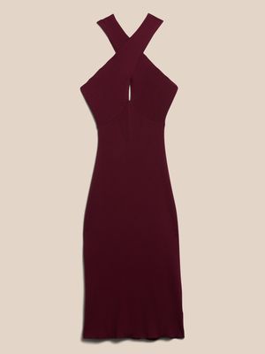 Banana Republic Volta Halter Sweater Dress | Metropolis at Metrotown