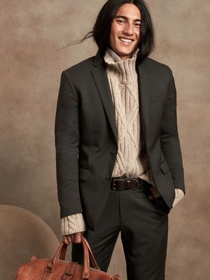 Slim Wool Suit Jacket