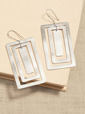 Dangling Rectangles Earrings | Aureus + Argent