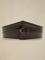 Leather Corset Waist Belt