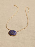 Mykonos Lapis Pendant Necklace by Aureus + Argent