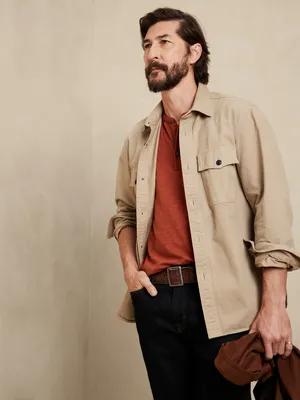 Soft Wash Henley T-Shirt
