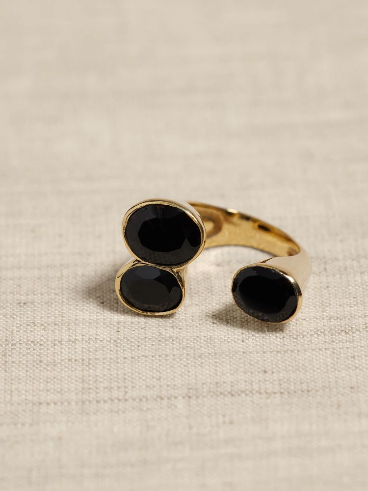 Ravena Triple Gem Statement Ring | Aureus + Argent