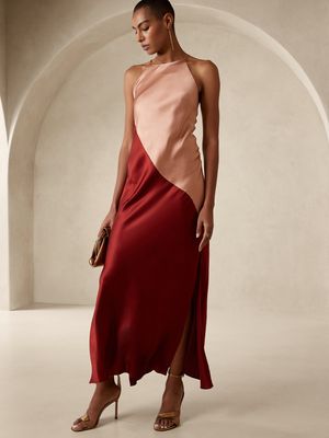 Banana Republic Sombra Silk Maxi Dress | Metropolis at Metrotown
