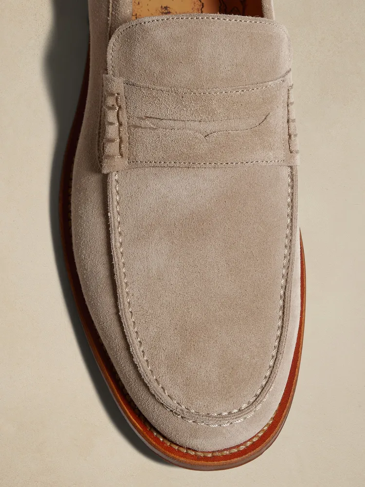 Banana Republic Asher Suede Penny Loafer | Mall
