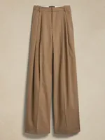 Wide-Leg Italian Wool Pant