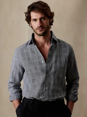 Terme Linen-Cotton Dress Shirt