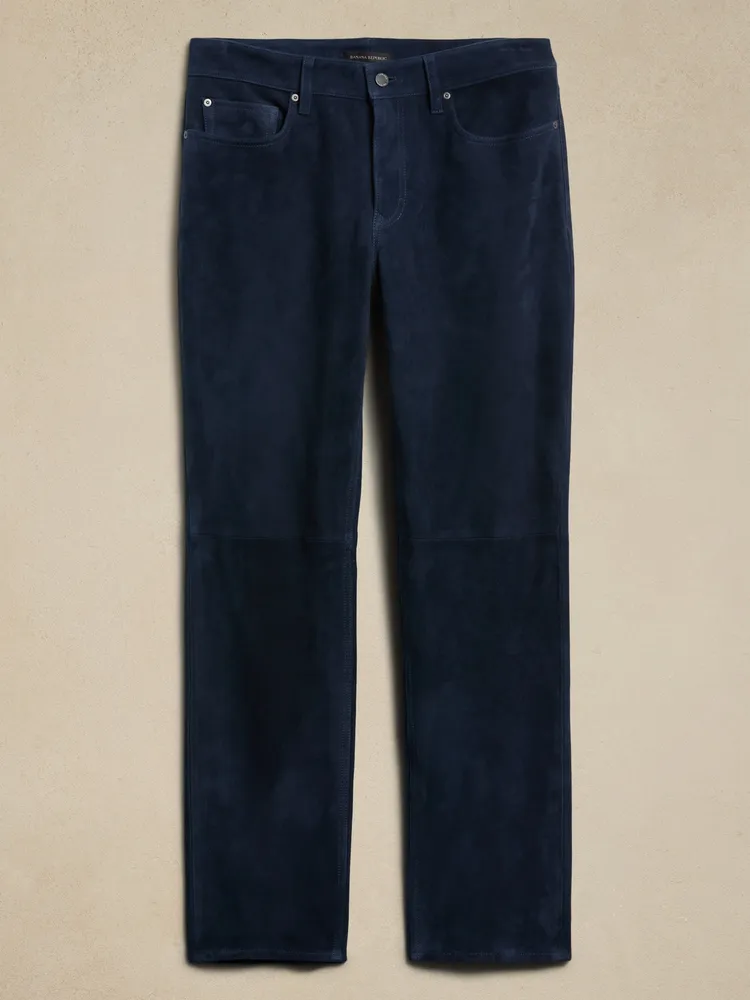 Straight Suede Pant